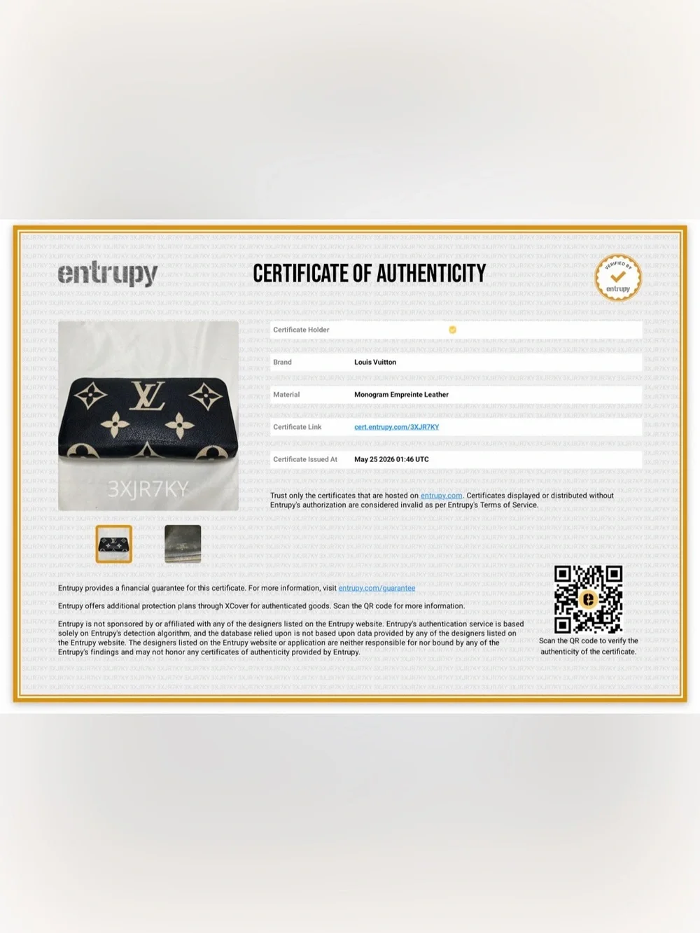 Louis Vuitton Empriente Jumbo Monogram Zippy  Wallet Full Set Excellent Cndition - Picture 10 of 11